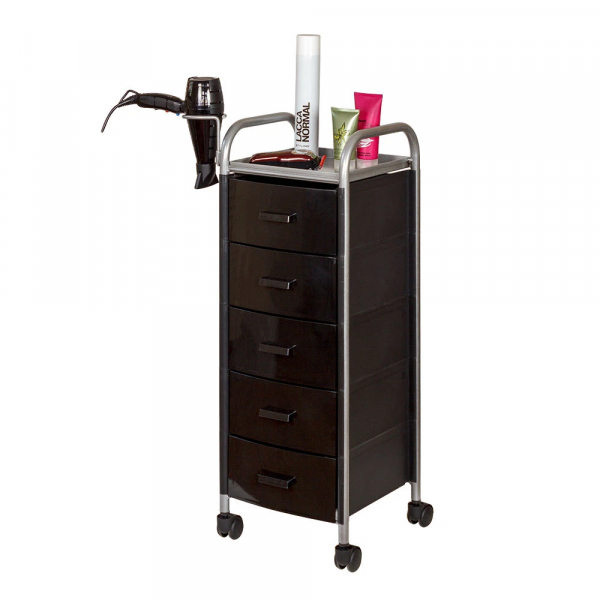 Тележка парикмахерская Глорис-02, черный